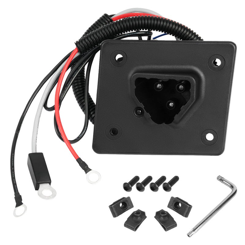 Drive-up Golf Cart 48V Charger Receptacle for EZGO RXV and Delta-Q Battery EZGO Charging Port with Wires 604321,611219,602529 - Image 1